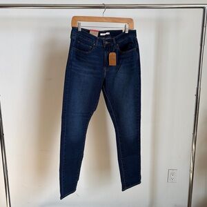 NWT Levi's Indigo Mid Rise Classic Skinny Stretch Denim Jeans Sz 10M